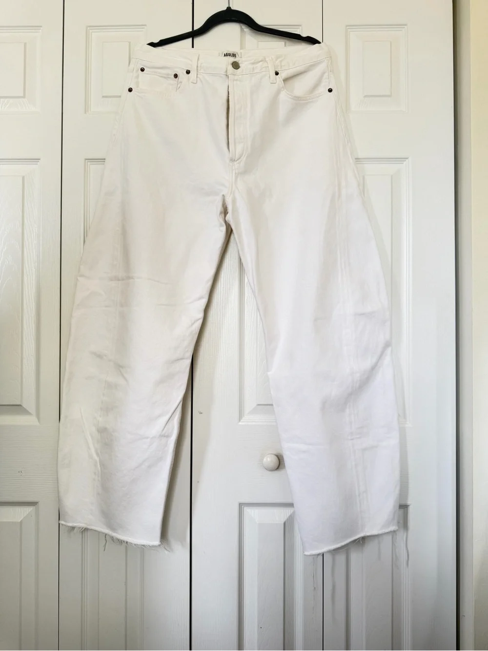 AGOLDE - LUNA HIGH RISE PIECED TAPER - ELEMENT WHITE - Picture 5 of 8